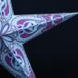 Preview: Aldebaran hellblau   - Faltbarer Leuchtstern, Weihnachtsstern aus Papier mit 5 Zacken, 60 cm